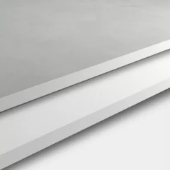 GoodHome 12mm Nepeta Matt White Stone Effect Paper & Resin Square Edge Kitchen Breakfast Bar, (L)2000mm -Goodhome goodhome 12mm nepeta matt white stone effect paper resin square edge kitchen breakfast bar l 2000mm3663602636908 01c