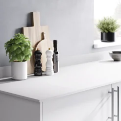 GoodHome 12mm Nepeta Matt White Stone Effect Paper & Resin Square Edge Kitchen Worktop, (L)3000mm 13 GoodHome 12mm Nepeta Matt White Stone Effect Paper & Resin Square Edge Kitchen Worktop, (L)3000mm -Goodhome goodhome 12mm nepeta matt white stone effect paper resin square edge kitchen worktop l 3000mm3663602635901 01i bq