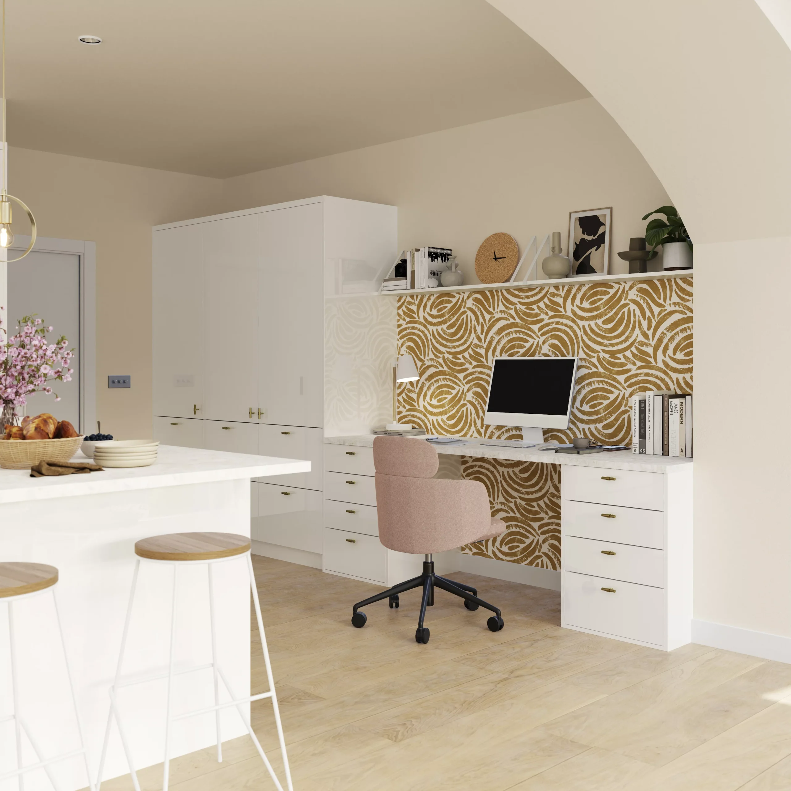 GoodHome 22mm Algiata Matt Beige Marble Effect Chipboard & Laminate Square Edge Kitchen Worktop, (L)3000mm 9 GoodHome 22mm Algiata Matt Beige Marble Effect Chipboard & Laminate Square Edge Kitchen Worktop, (L)3000mm - Image 9