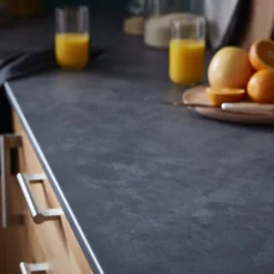 GoodHome 22mm Matt Grey Slate Effect Chipboard & Laminate Post-formed Kitchen Worktop, (L)3000mm 12 GoodHome 22mm Matt Grey Slate Effect Chipboard & Laminate Post-formed Kitchen Worktop, (L)3000mm -Goodhome goodhome 22mm matt grey slate effect chipboard laminate post formed kitchen worktop l 3000mm3663602634232 30i