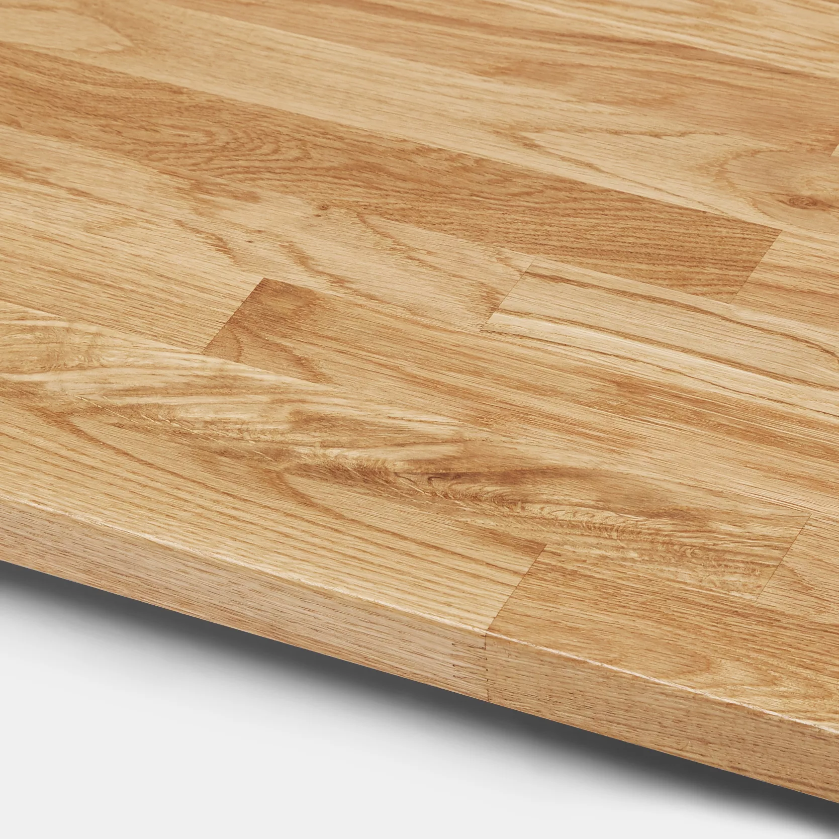 GoodHome 26mm Kava Oiled Natural Solid Oak Square Edge Kitchen Worktop, (L)3000mm 1 GoodHome 26mm Kava Oiled Natural Solid Oak Square Edge Kitchen Worktop, (L)3000mm