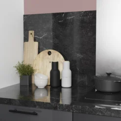 GoodHome 38mm Berberis Gloss Black Granite Effect Laminate & Particle Board Square Edge Kitchen Worktop, (L)3000mm 5 GoodHome 38mm Berberis Gloss Black Granite Effect Laminate & Particle Board Square Edge Kitchen Worktop, (L)3000mm -Goodhome goodhome 38mm berberis gloss black granite effect laminate particle board square edge kitchen worktop l 3000mm5059340482842 01i