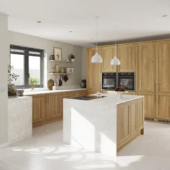 GoodHome 38mm Berberis Satin White Laminate & Particle Board Square Edge Kitchen Worktop, (L)3000mm -Goodhome goodhome 38mm berberis satin white laminate particle board square edge kitchen worktop l 3000mm3663602653981 15i