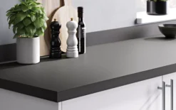 GoodHome 38mm Berberis Super Matt Zinc Anthracite Laminate & Particle Board Square Edge Kitchen Breakfast Bar, (L)2000mm -Goodhome goodhome 38mm berberis super matt zinc anthracite laminate particle board square edge kitchen breakfast bar l 2000mm3663602635215 22i