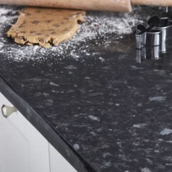 GoodHome 38mm Kabsa Gloss Black Granite Effect Laminate Post-formed Kitchen Worktop, (L)3000mm 18 GoodHome 38mm Kabsa Gloss Black Granite Effect Laminate Post-formed Kitchen Worktop, (L)3000mm -Goodhome goodhome 38mm kabsa gloss black granite effect laminate post formed kitchen worktop l 3000mm3663602635383 02i