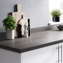 GoodHome 38mm Kabsa Matt Grey Oak Effect Chipboard & Laminate Post-formed Kitchen Worktop, (L)3000mm 6 GoodHome 38mm Kabsa Matt Grey Oak Effect Chipboard & Laminate Post-formed Kitchen Worktop, (L)3000mm -Goodhome goodhome 38mm kabsa matt grey oak effect chipboard laminate post formed kitchen worktop l 3000mm3663602636243 01i bq