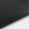 GoodHome 38mm Kala Matt Black Stone Effect Chipboard & Laminate Square Edge Kitchen Worktop, (L)3000mm