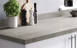 GoodHome 38mm Kala Matt Grey Concrete Effect Laminate & Particle Board Square Edge Kitchen Breakfast Bar, (L)2000mm -Goodhome goodhome 38mm kala matt grey concrete effect laminate particle board square edge kitchen breakfast bar l 2000mm3663602635123 22i