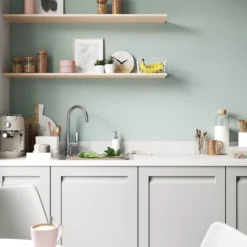 GoodHome 38mm Kala Matt White Marble Effect Chipboard & Laminate Square Edge Kitchen Worktop, (L)3000mm 11 GoodHome 38mm Kala Matt White Marble Effect Chipboard & Laminate Square Edge Kitchen Worktop, (L)3000mm -Goodhome goodhome 38mm kala matt white marble effect chipboard laminate square edge kitchen worktop l 3000mm5059340145259 02i bq