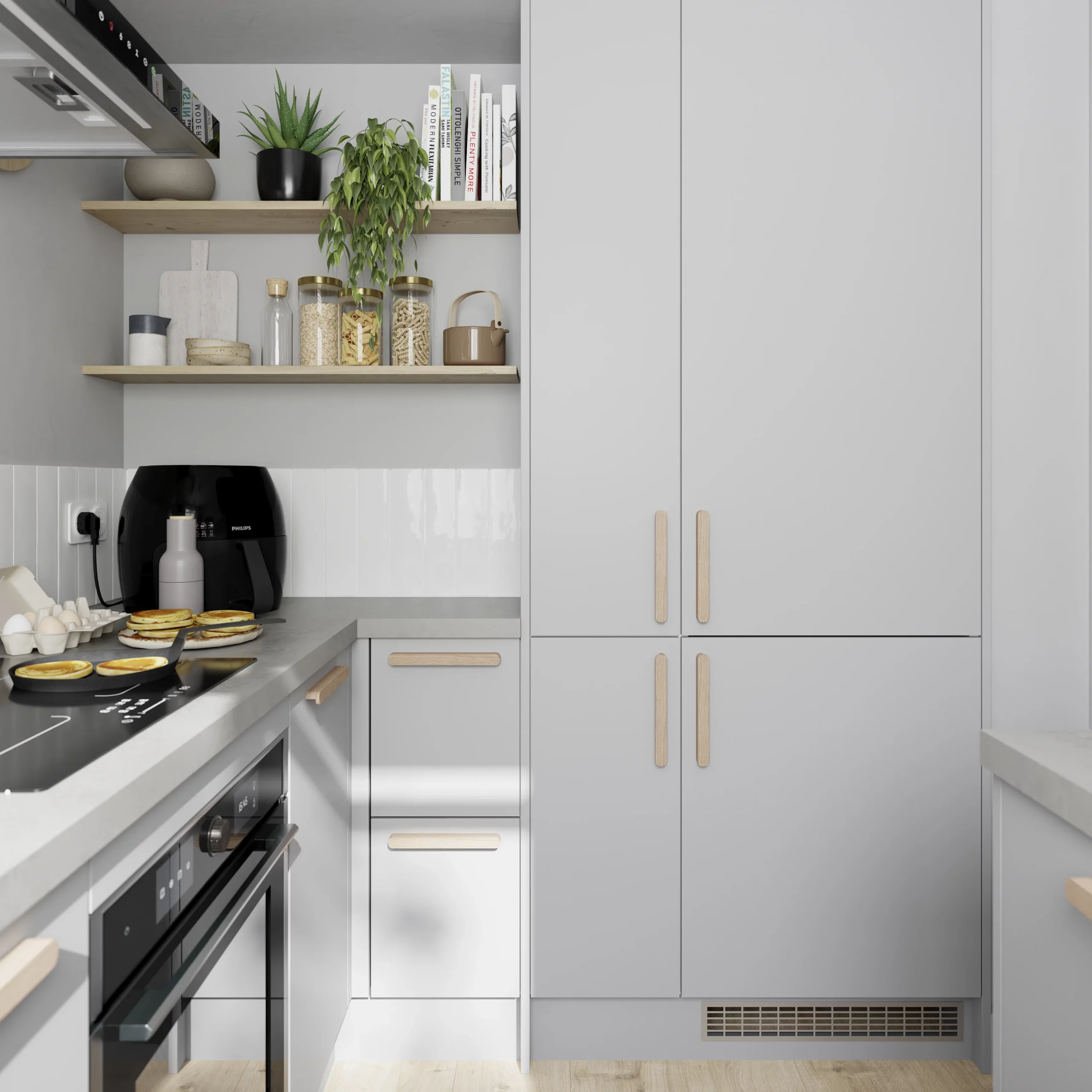 GoodHome 38mm Kala Matt White Marble Effect Chipboard & Laminate Square Edge Kitchen Worktop, (L)3000mm 8 GoodHome 38mm Kala Matt White Marble Effect Chipboard & Laminate Square Edge Kitchen Worktop, (L)3000mm - Image 8