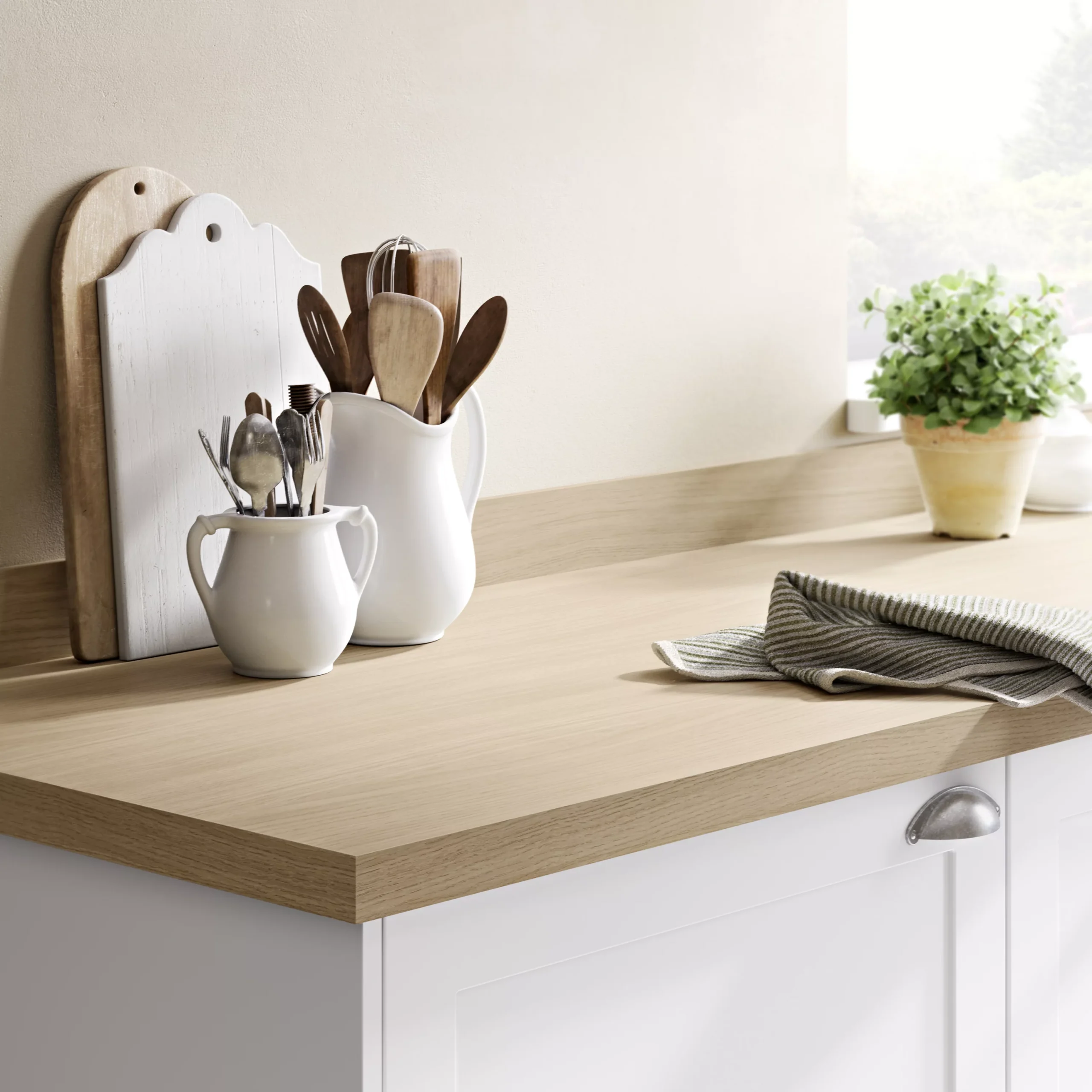 GoodHome 38mm Kala Matt Wood Effect Laminate & Particle Board Square Edge Kitchen Breakfast Bar, (L)2000mm 3 GoodHome 38mm Kala Matt Wood Effect Laminate & Particle Board Square Edge Kitchen Breakfast Bar, (L)2000mm - Image 3