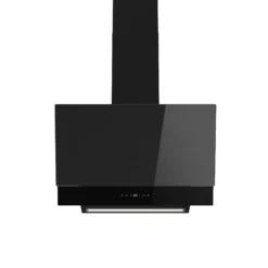 GoodHome AirSensor GHAG60ASBL Black Steel & Glass Angled Cooker Hood (W)59.8cm - Black -Goodhome goodhome airsensor ghag60asbl black steel glass angled cooker hood w 59 8cm black5059340445984 02c