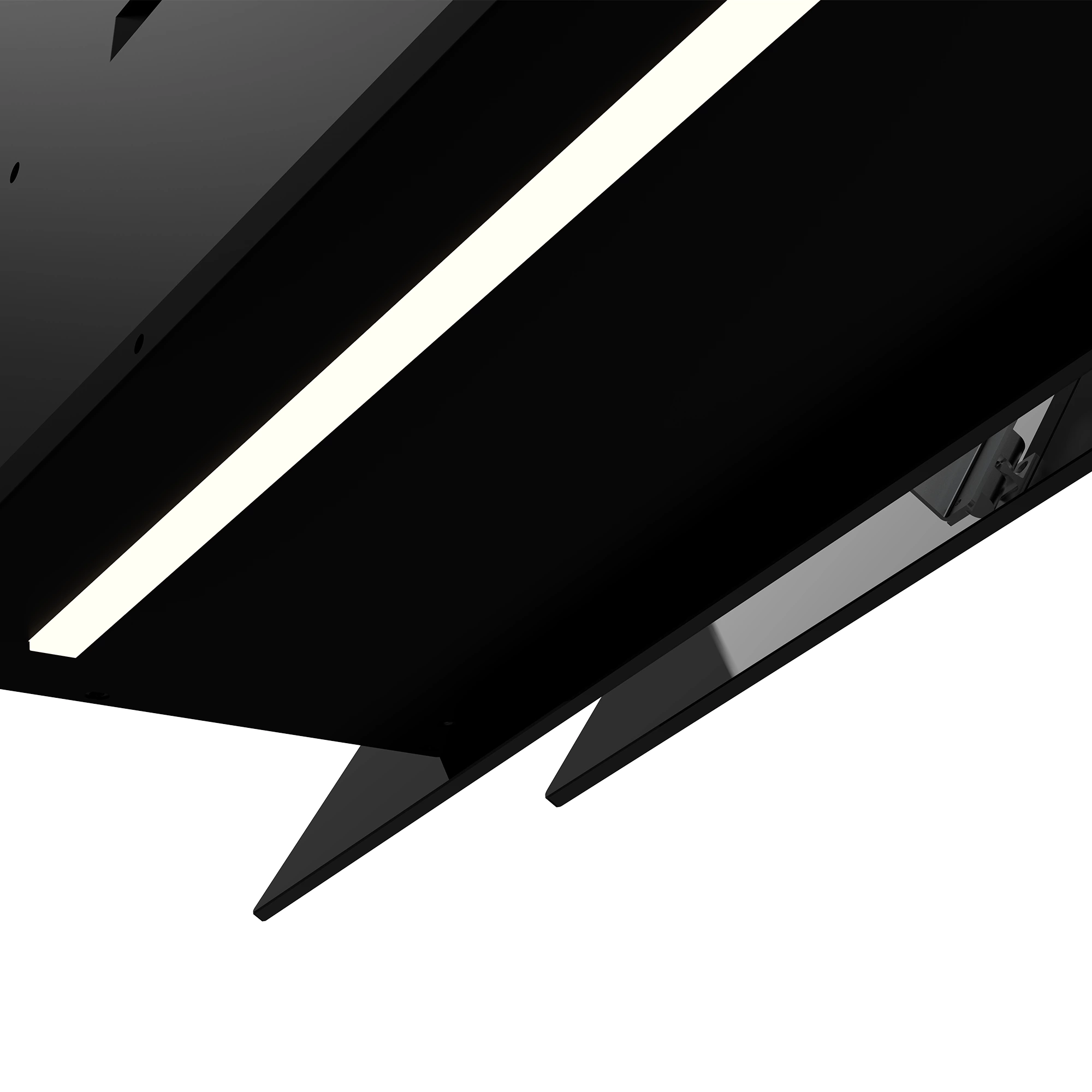 GoodHome AirSensor GHAG90ASBL Black Steel & Glass Angled Cooker Hood (W)89.8cm - Black 6 GoodHome AirSensor GHAG90ASBL Black Steel & Glass Angled Cooker Hood (W)89.8cm - Black - Image 6