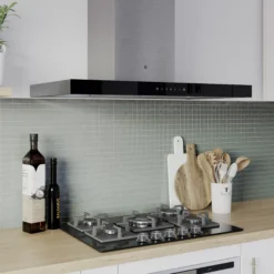 GoodHome AirSensor GHBH90ASBL Glass Box Cooker Hood (W)90cm -Goodhome goodhome airsensor ghbh90asbl glass box cooker hood w 90cm5059340445922 01i