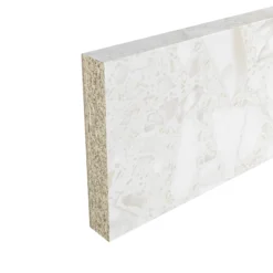 GoodHome Algiata Beige Marble Effect Laminate Upstand (L)3000mm -Goodhome goodhome algiata beige marble effect laminate upstand l 3000mm3663602482635 01c