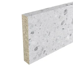 GoodHome Algiata Grey Terrazzo Effect Laminate Upstand (L)3000mm -Goodhome goodhome algiata grey terrazzo effect laminate upstand l 3000mm3663602482581 01c