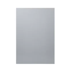 GoodHome Alisma High Gloss Grey Slab Tall Appliance Cabinet Door (W)600mm (H)867mm (T)18mm