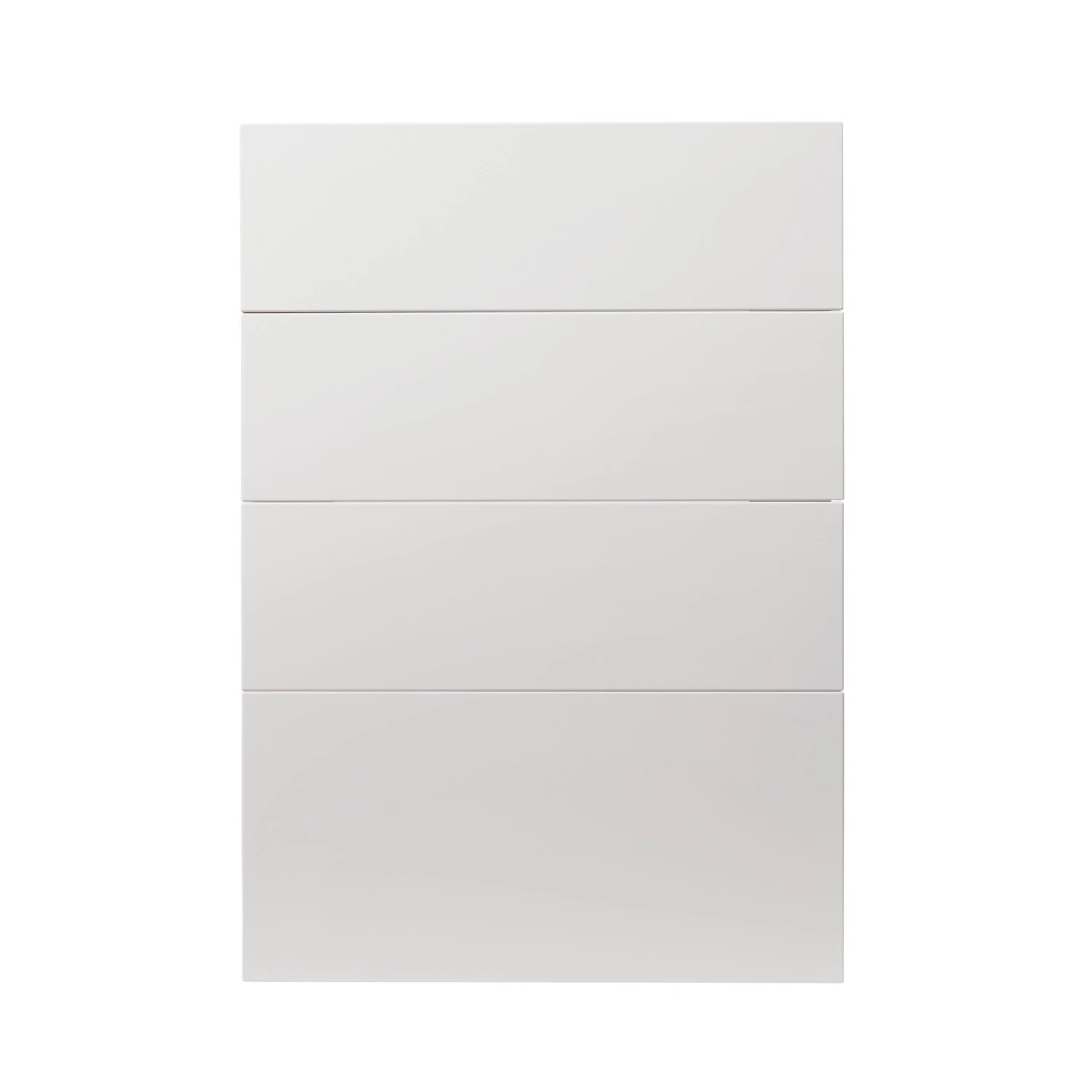 GoodHome Alisma High Gloss White Slab Drawer Front (W)500mm, Pack Of 4 1 GoodHome Alisma High Gloss White Slab Drawer Front (W)500mm, Pack Of 4