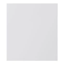 GoodHome Alisma Innovo Handleless Gloss Light Grey Slab Drawer Front, Bridging Door & Bi Fold Door, (W)300mm