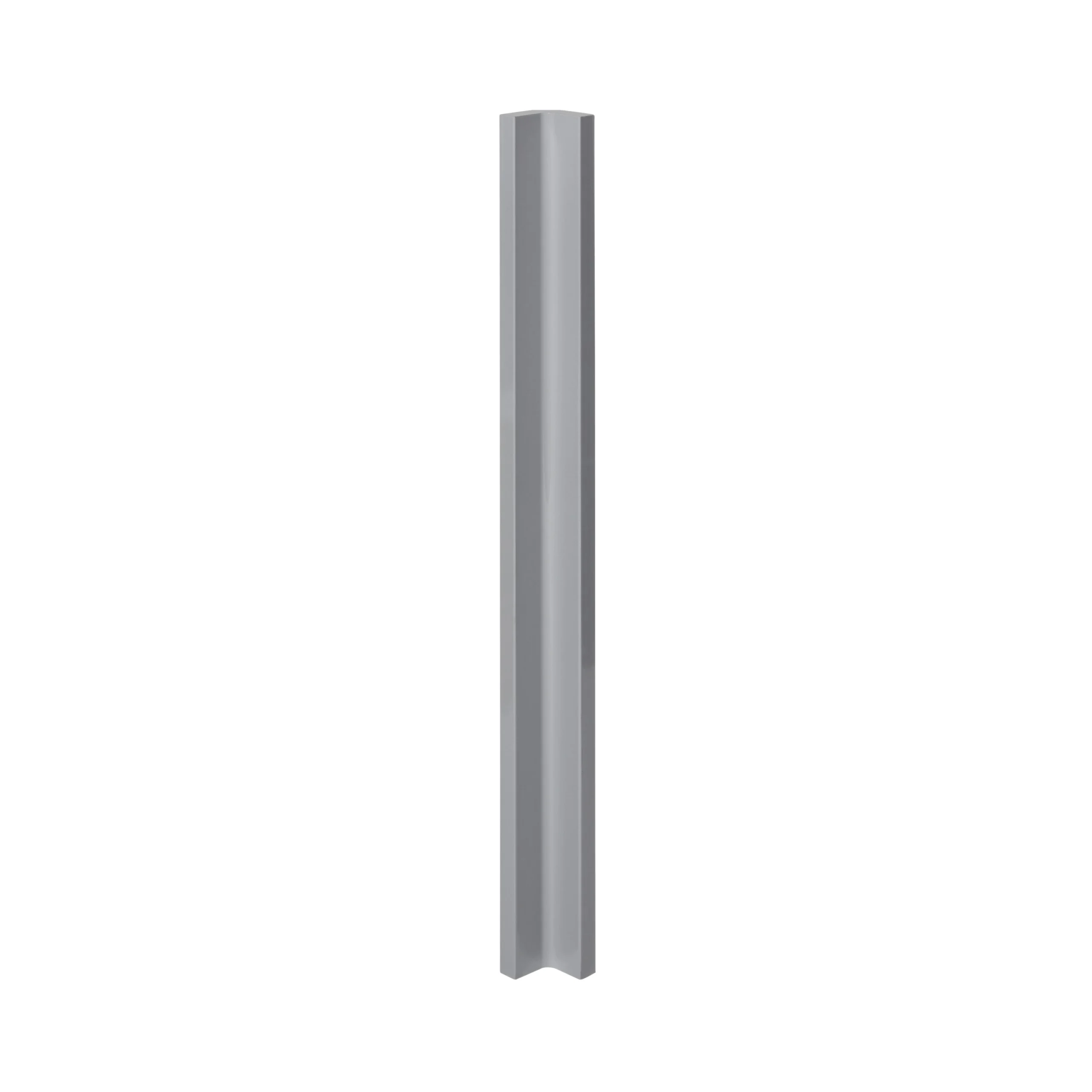 GoodHome Alisma Innovo Handleless High Gloss Light Grey Slab Standard Corner Post, (W)34mm (H)895mm 1 GoodHome Alisma Innovo Handleless High Gloss Light Grey Slab Standard Corner Post, (W)34mm (H)895mm
