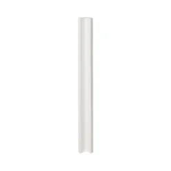 GoodHome Alisma Innovo Handleless High Gloss White Slab Standard Corner Post, (W)34mm (H)895mm