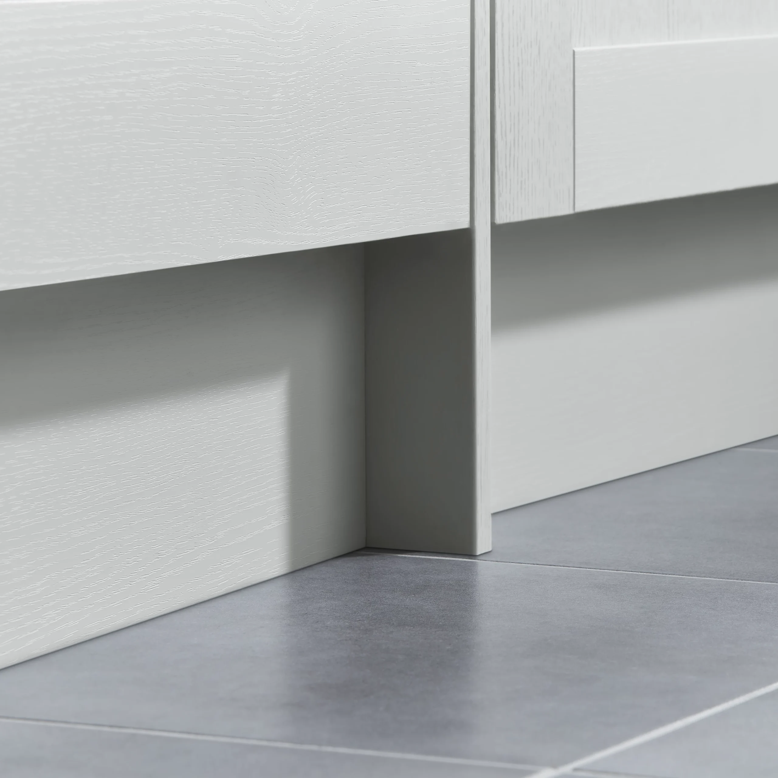 GoodHome Alpinia Grey Wood Effect Square Edge Plinth, (L)2400mm 5 GoodHome Alpinia Grey Wood Effect Square Edge Plinth, (L)2400mm - Image 5