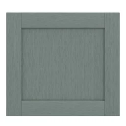 GoodHome Alpinia Matt Green Painted Wood Effect Shaker Appliance Cabinet Door (W)600mm (H)543mm (T)18mm