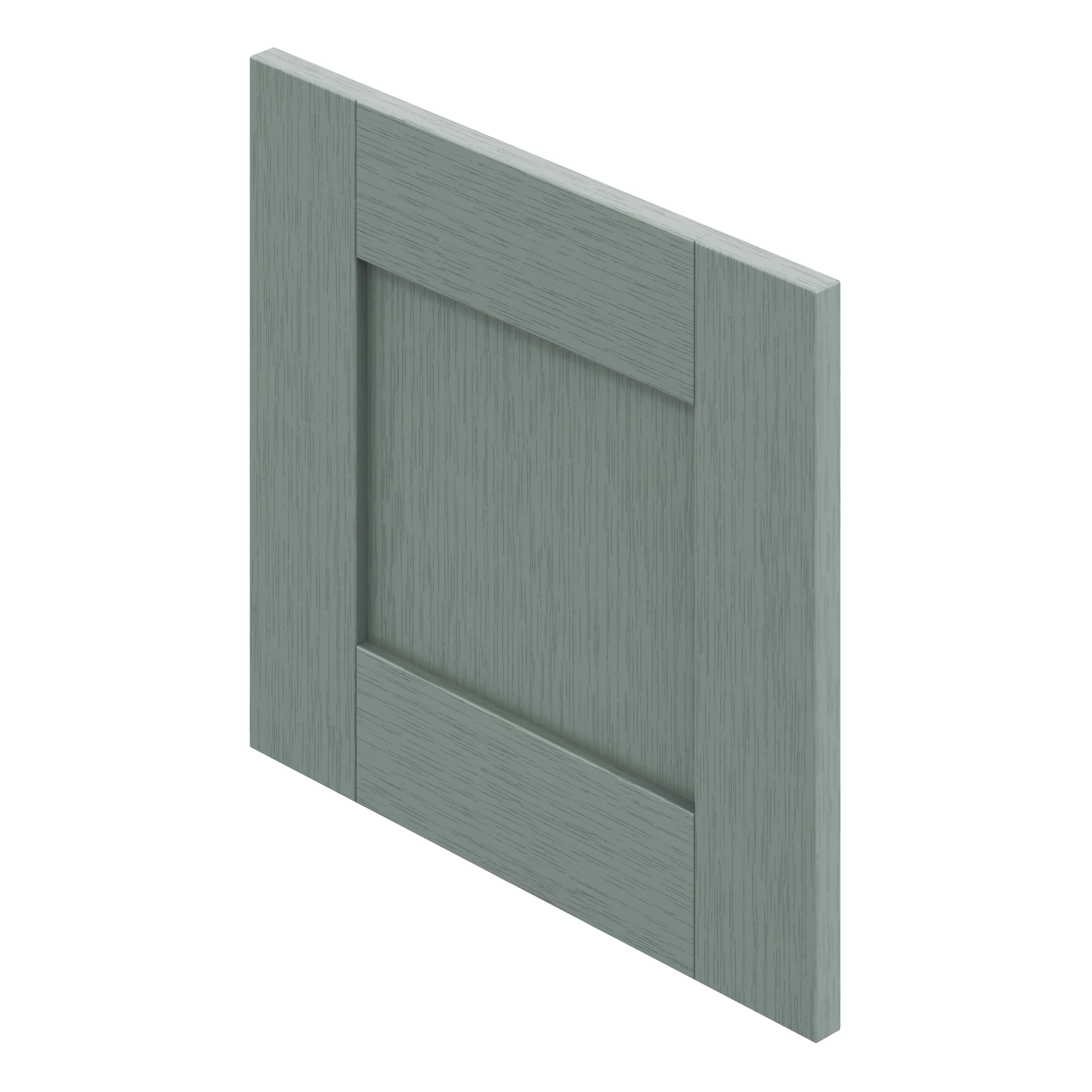 GoodHome Alpinia Matt Green Painted Wood Effect Shaker Drawer Front, Bridging Door & Bi Fold Door, (W)400mm (H)356mm (T)18mm 3 GoodHome Alpinia Matt Green Painted Wood Effect Shaker Drawer Front, Bridging Door & Bi Fold Door, (W)400mm (H)356mm (T)18mm - Image 3