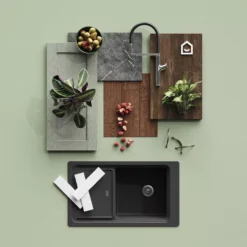 GoodHome Alpinia Matt Green Painted Wood Effect Shaker Tall Wall Cabinet Door (W)400mm (H)895mm (T)18mm -Goodhome goodhome alpinia matt green painted wood effect shaker tall wall cabinet door w 400mm h 895mm t 18mm5059340147062 20i