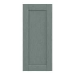 GoodHome Alpinia Matt Green Painted Wood Effect Shaker Tall Wall Cabinet Door (W)400mm (H)895mm (T)18mm