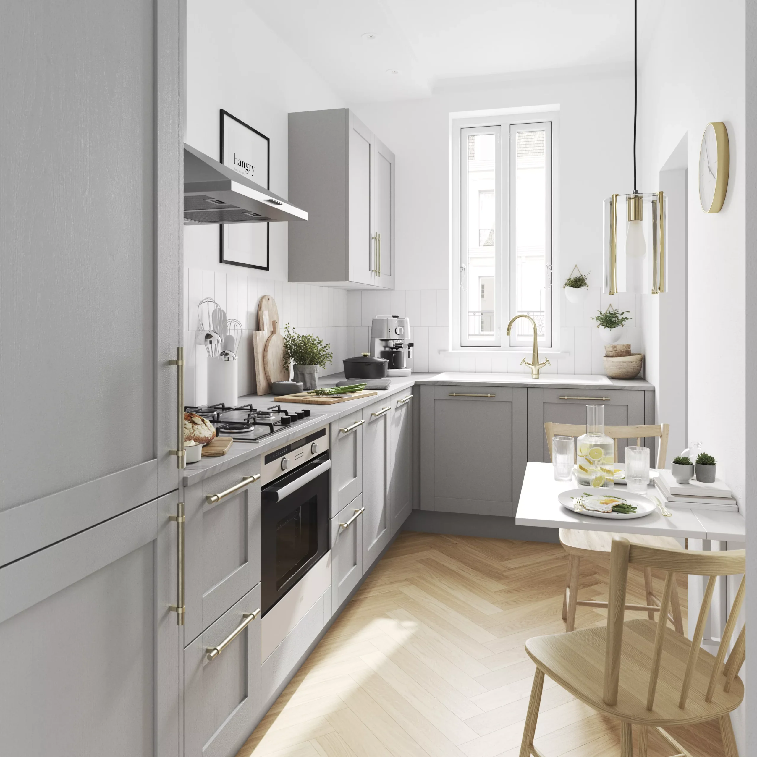 GoodHome Alpinia Matt Grey Painted Wood Effect Shaker Drawer Front, Bridging Door & Bi Fold Door, (W)600mm (H)356mm (T)18mm 6 GoodHome Alpinia Matt Grey Painted Wood Effect Shaker Drawer Front, Bridging Door & Bi Fold Door, (W)600mm (H)356mm (T)18mm - Image 6