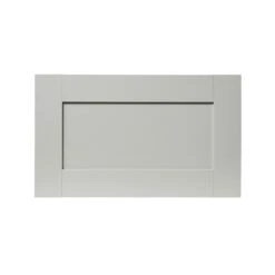 GoodHome Alpinia Matt Grey Painted Wood Effect Shaker Drawer Front, Bridging Door & Bi Fold Door, (W)600mm (H)356mm (T)18mm