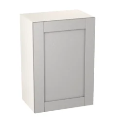 GoodHome Alpinia Matt Grey Painted Wood Effect Shaker Wall Kitchen Cabinet (W)500mm (H)720mm