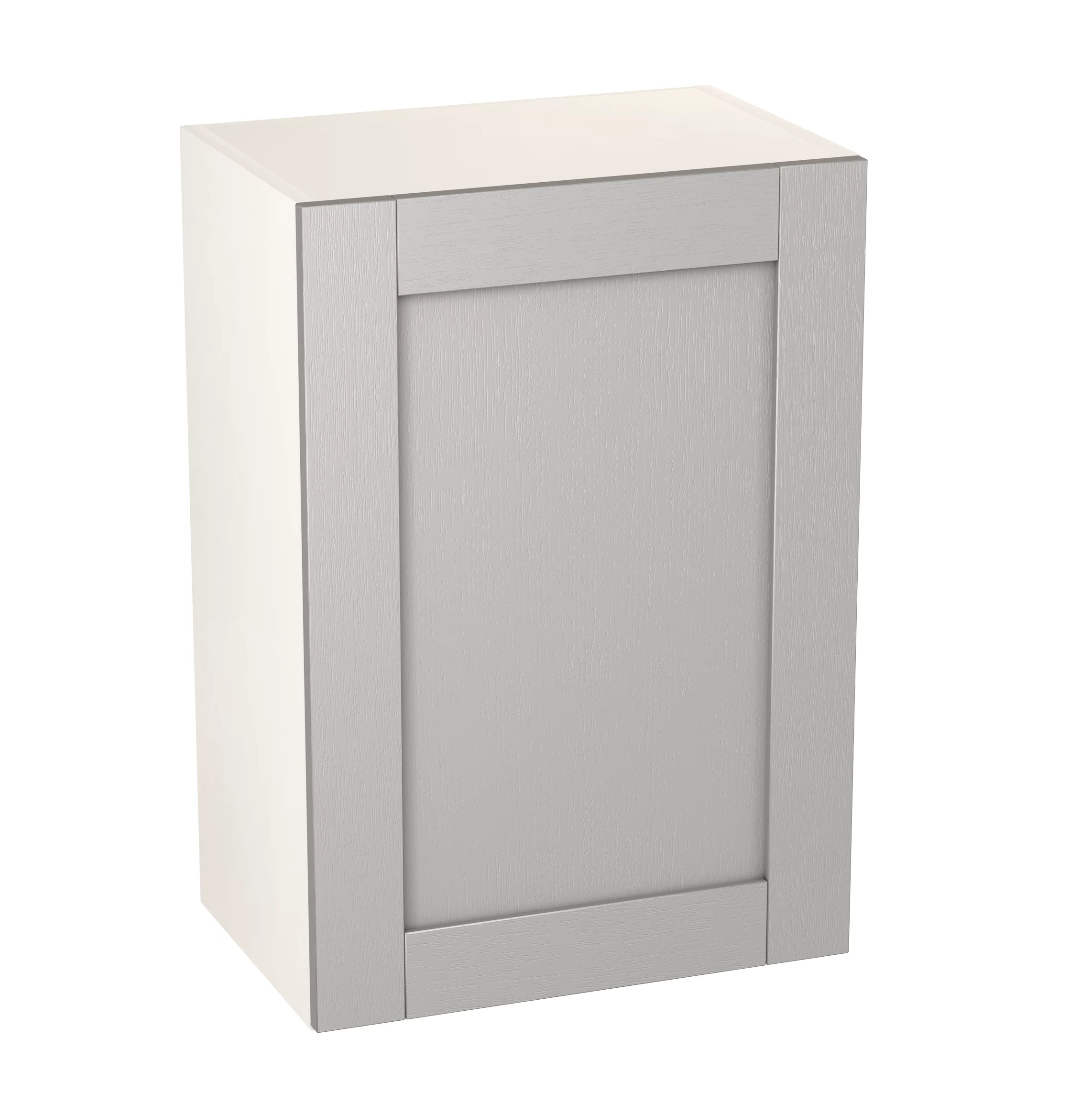 GoodHome Alpinia Matt Grey Painted Wood Effect Shaker Wall Kitchen Cabinet (W)500mm (H)720mm 1 GoodHome Alpinia Matt Grey Painted Wood Effect Shaker Wall Kitchen Cabinet (W)500mm (H)720mm