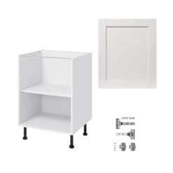 GoodHome Alpinia Matt Ivory Painted Wood Effect Shaker Base Kitchen Cabinet (W)600mm (H)720mm 7 GoodHome Alpinia Matt Ivory Painted Wood Effect Shaker Base Kitchen Cabinet (W)600mm (H)720mm -Goodhome goodhome alpinia matt ivory painted wood effect shaker base kitchen cabinet w 600mm h 720mm5059340701783 07c bq