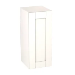 Goodhome 30 GoodHome Alpinia Matt Ivory Painted Wood Effect Shaker Wall Kitchen Cabinet (W)300mm (H)720mm