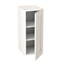 Goodhome -Goodhome goodhome alpinia matt ivory painted wood effect shaker wall kitchen cabinet w 300mm h 720mm5059340701813 21c bq