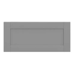 GoodHome Alpinia Matt Slate Grey Painted Wood Effect Shaker Drawer Front, Bridging Door & Bi Fold Door, (W)800mm (H)356mm (T)18mm