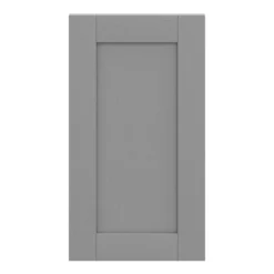 GoodHome Alpinia Matt Slate Grey Painted Wood Effect Shaker Highline Cabinet Door (W)400mm (H)715mm (T)18mm