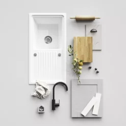 GoodHome Alpinia Matt Slate Grey Painted Wood Effect Shaker Highline Cabinet Door (W)400mm (H)715mm (T)18mm -Goodhome goodhome alpinia matt slate grey painted wood effect shaker highline cabinet door w 400mm h 715mm t 18mm5059340129648 06i