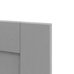 GoodHome Alpinia Matt Slate Grey Painted Wood Effect Shaker Tall Larder Cabinet Door (W)600mm (H)1467mm (T)18mm -Goodhome goodhome alpinia matt slate grey painted wood effect shaker tall larder cabinet door w 600mm h 1467mm t 18mm5059340130064 36c