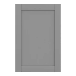 GoodHome Alpinia Matt Slate Grey Painted Wood Effect Shaker Tall Wall Cabinet Door (W)600mm (H)895mm (T)18mm