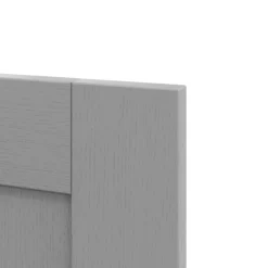 GoodHome Alpinia Matt Slate Grey Painted Wood Effect Shaker Tall Wall Cabinet Door (W)600mm (H)895mm (T)18mm -Goodhome goodhome alpinia matt slate grey painted wood effect shaker tall wall cabinet door w 600mm h 895mm t 18mm5059340129747 36c