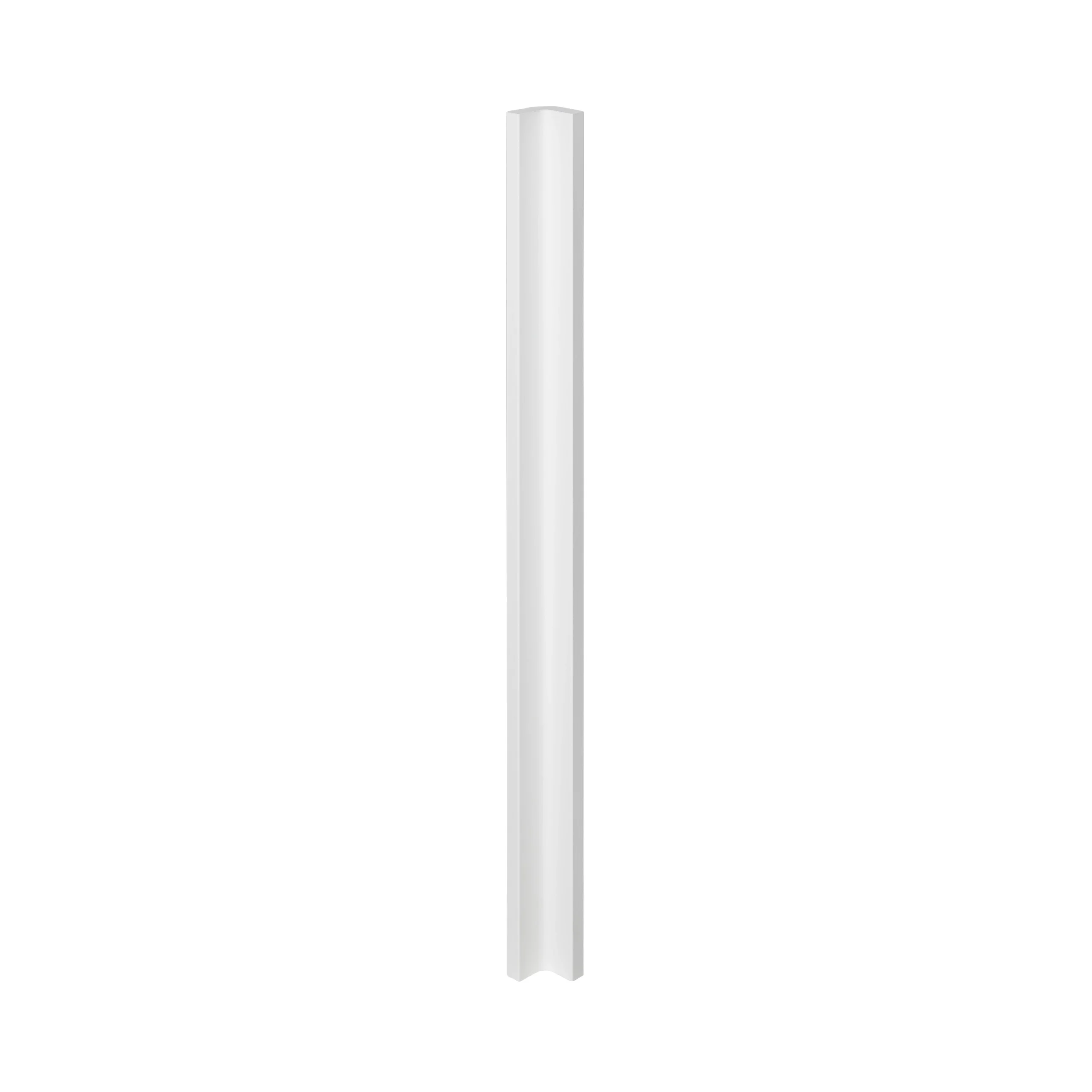 GoodHome Alpinia Matt White Tongue & Groove Shaker Tall Wall Corner Post, (W)59mm (H)895mm 1 GoodHome Alpinia Matt White Tongue & Groove Shaker Tall Wall Corner Post, (W)59mm (H)895mm