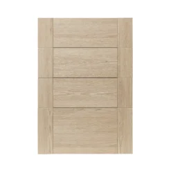 GoodHome Alpinia Oak Effect Shaker Drawer Front (W)500mm, Pack Of 4