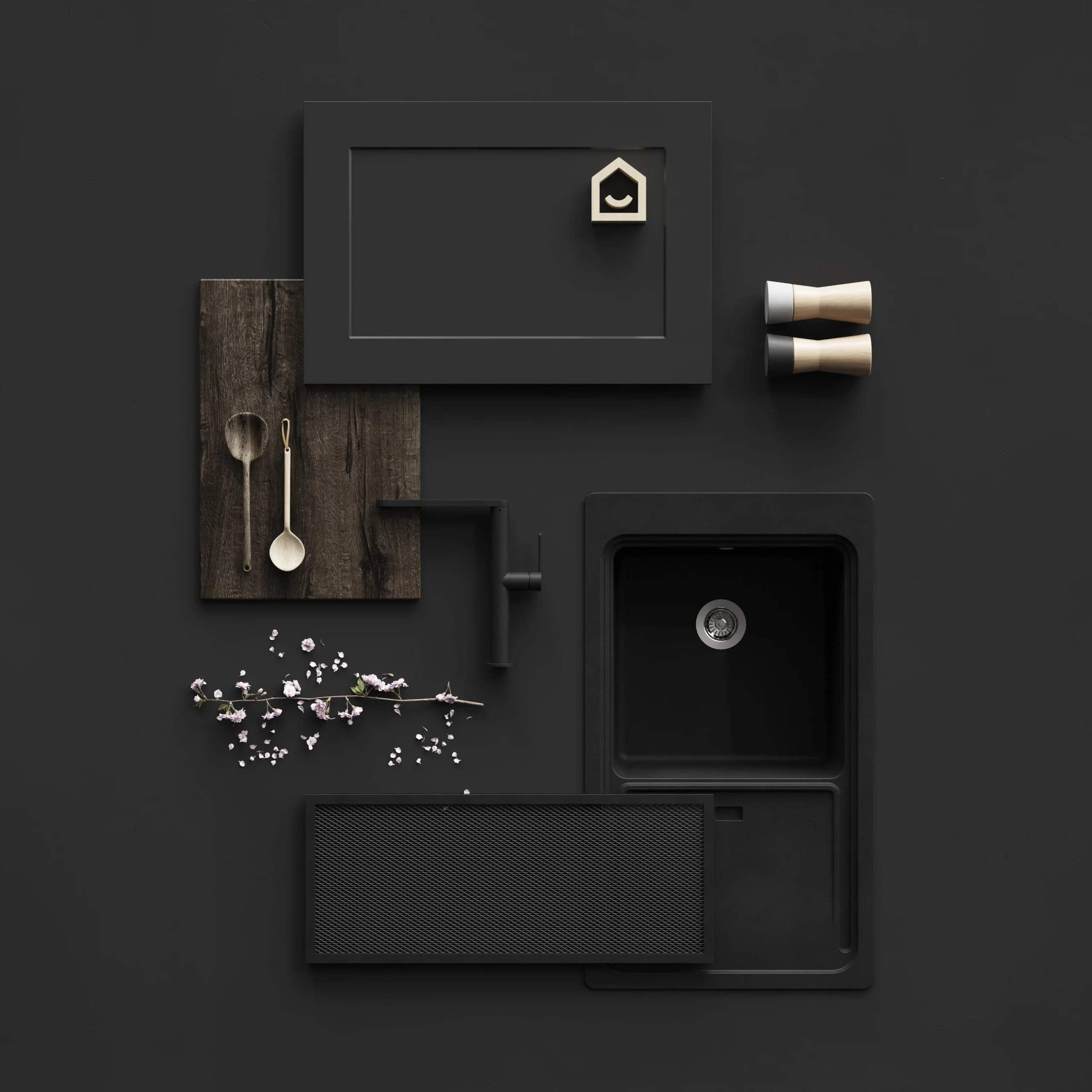 GoodHome Artemisia Innovo Handleless Matt Graphite Shaker Standard End Panel (H)715mm (W)595mm 8 GoodHome Artemisia Innovo Handleless Matt Graphite Shaker Standard End Panel (H)715mm (W)595mm - Image 8