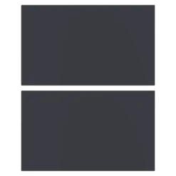 GoodHome Artemisia Innovo Handleless Matt Midnight Blue Shaker Clad On End Panel (H)340mm (W)595mm