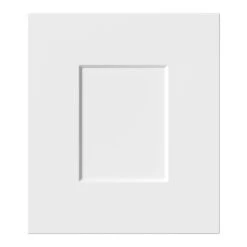 GoodHome Artemisia Innovo Handleless Matt White Shaker Drawer Front, Bridging Door & Bi Fold Door, (W)300mm (H)340mm (T)18mm