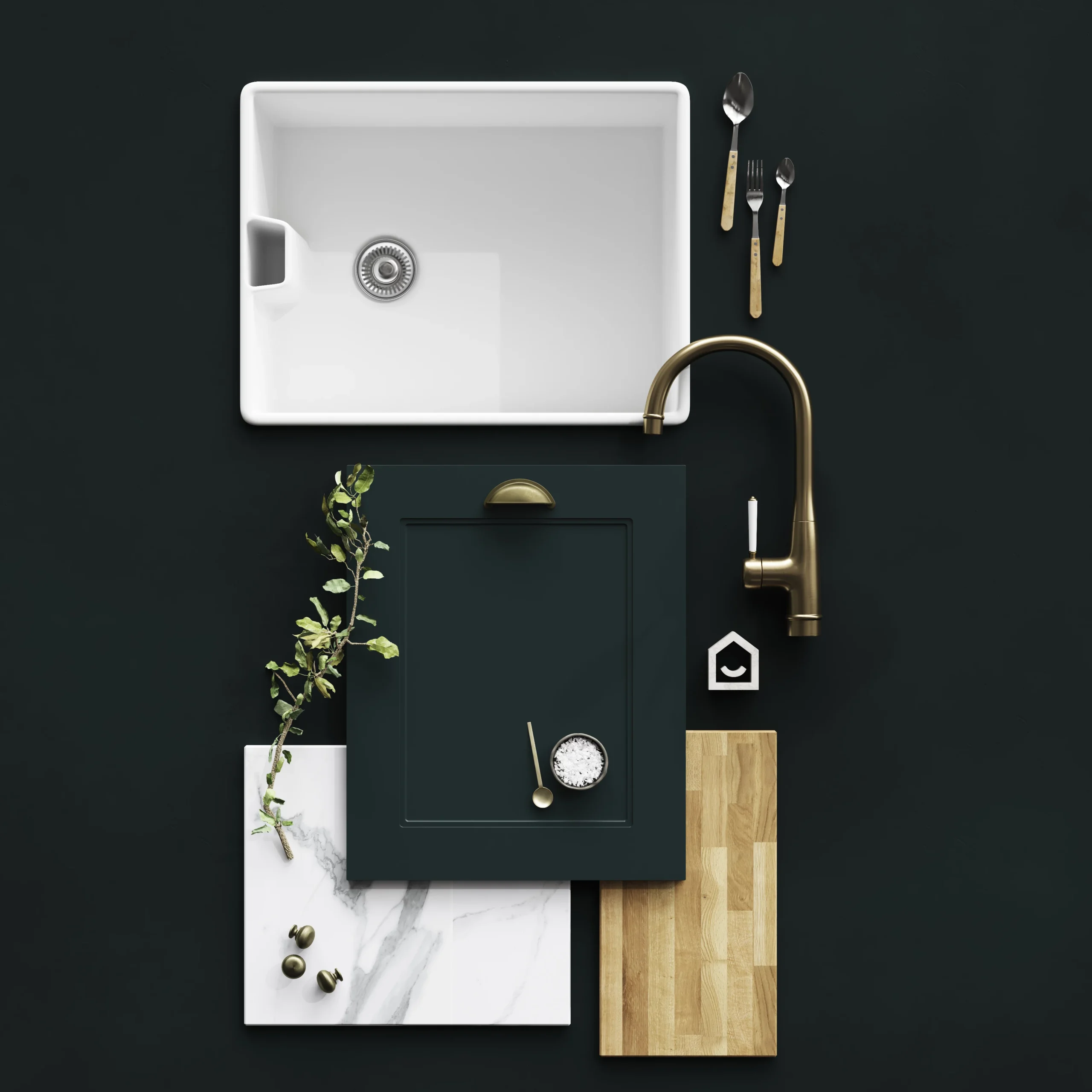 GoodHome Artemisia Matt Dark Green Shaker Blanking Panel (H)900mm (W)320mm 3 GoodHome Artemisia Matt Dark Green Shaker Blanking Panel (H)900mm (W)320mm - Image 3