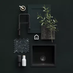 GoodHome Artemisia Matt Dark Green Shaker Highline Cabinet Door (W)400mm (H)715mm (T)18mm 16 GoodHome Artemisia Matt Dark Green Shaker Highline Cabinet Door (W)400mm (H)715mm (T)18mm -Goodhome goodhome artemisia matt dark green shaker highline cabinet door w 400mm h 715mm t 18mm5059340443522 08i